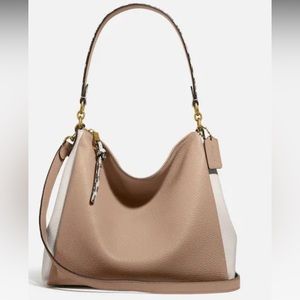 Coach Soft Pebble Leather Shoulder Bag Crossbody Handbag